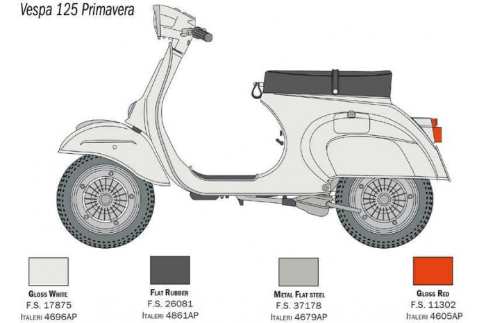 Model Kit motorka 4633 - VESPA 125 PRIMAVERA (1:9)