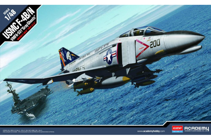 Model Kit letadlo 12315 - USMC F-4B/N VMFA-531 "GRAY GHOSTS" (1:48)