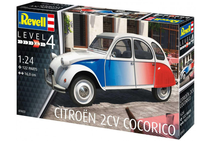 Plastic ModelKit auto 07653 - Citroen 2 CV "Cocorico" (1:24)