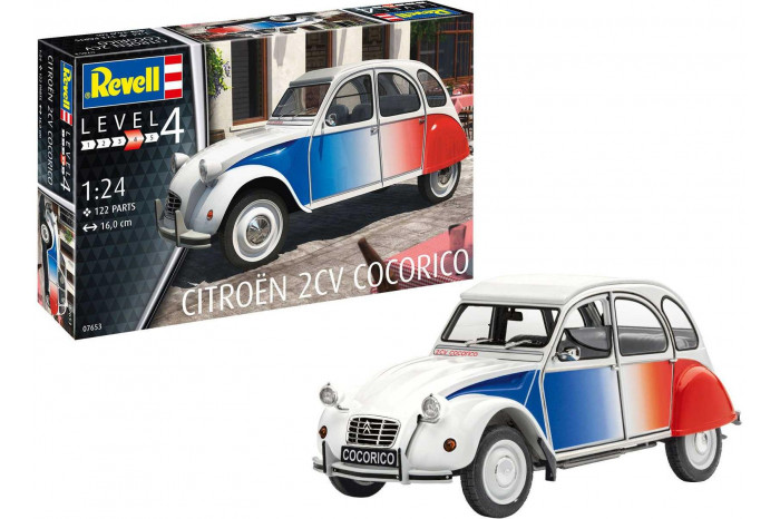 Plastic ModelKit auto 07653 - Citroen 2 CV "Cocorico" (1:24)