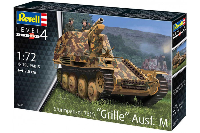 Plastic ModelKit military 03315 - Sturmpanzer 38(t) Grille Ausf. M (1:72)