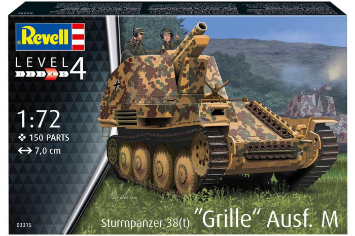 Plastic ModelKit military 03315 - Sturmpanzer 38(t) Grille Ausf. M (1:72)