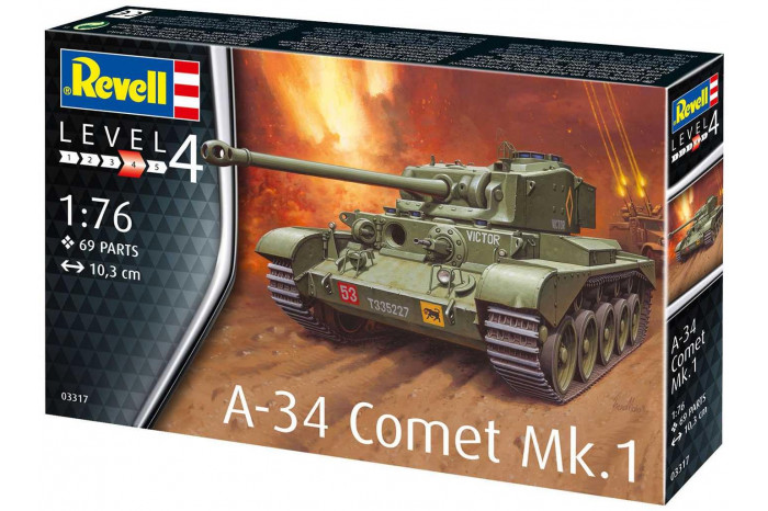 Plastic ModelKit tank 03317 - A-34 Comet Mk.1 (1:76)
