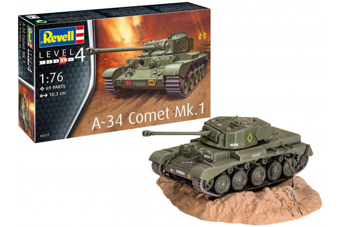 Plastic ModelKit tank 03317 - A-34 Comet Mk.1 (1:76)