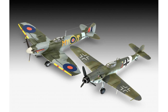 ModelSet letadla 63710 - Bf109G-10 & Spitfire Mk.V (1:72)