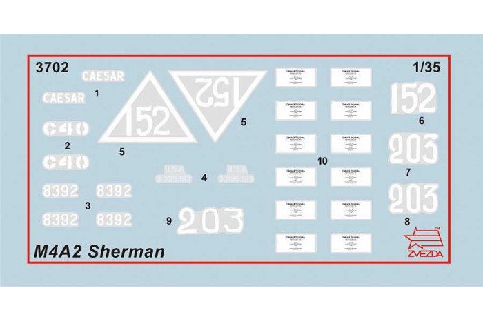 Model Kit tank 3702 - M4 A2 Sherman (1:35)