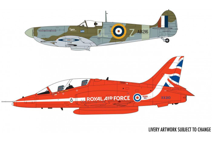 Gift Set letadla A50187 - Best of British Spitfire and Hawk (1:72)