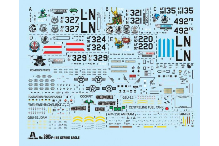 Model Kit letadlo 2803 - F-15E Strike Eagle (1:48)