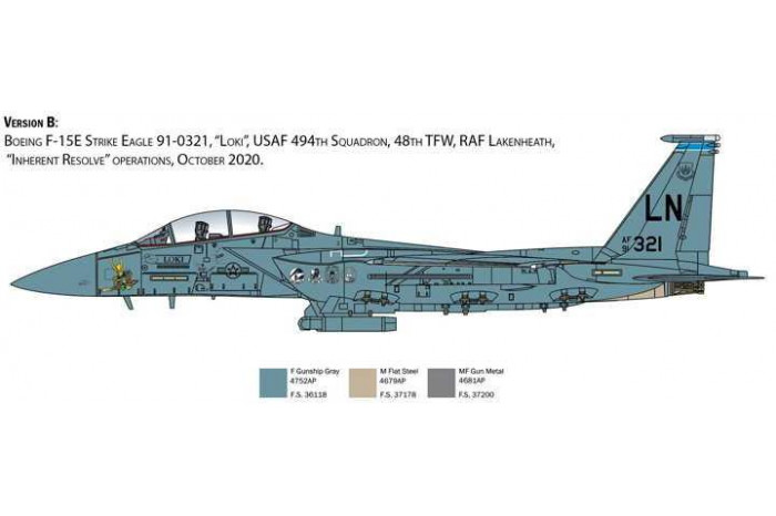 Model Kit letadlo 2803 - F-15E Strike Eagle (1:48)