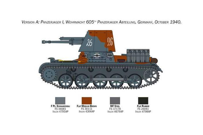 Model Kit tank 6577 - Panzerjager I (1:35)