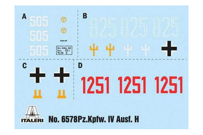 Model Kit tank 6578 - Pz. Kpfw. IV Ausf. H (1:35)