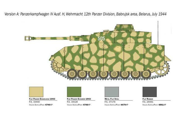 Model Kit tank 6578 - Pz. Kpfw. IV Ausf. H (1:35)