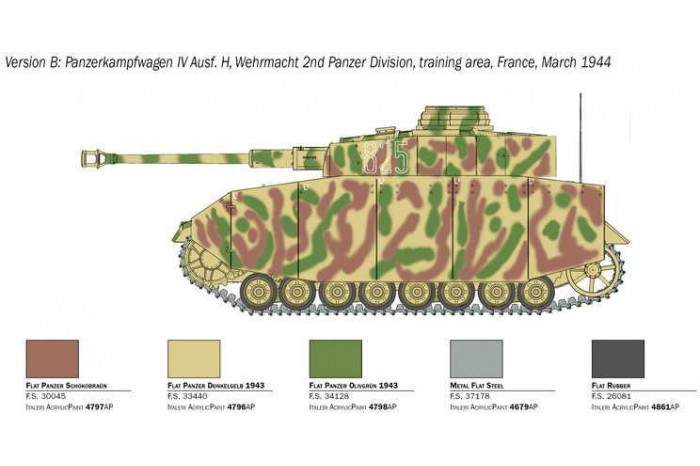 Model Kit tank 6578 - Pz. Kpfw. IV Ausf. H (1:35)