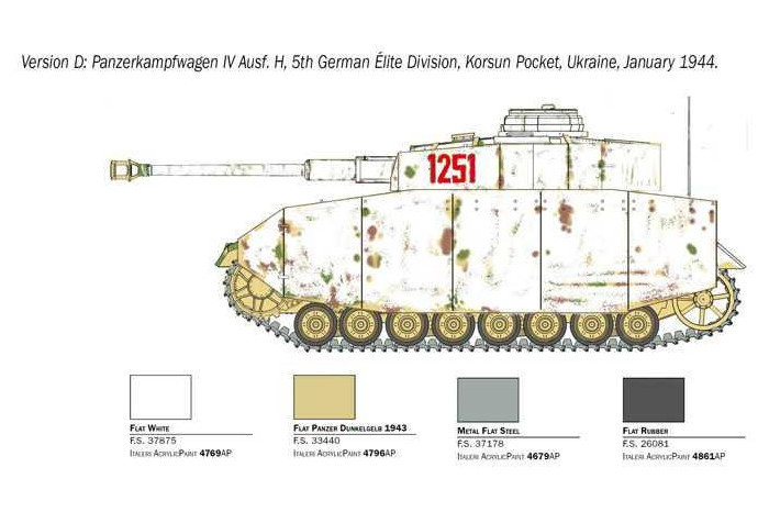 Model Kit tank 6578 - Pz. Kpfw. IV Ausf. H (1:35)