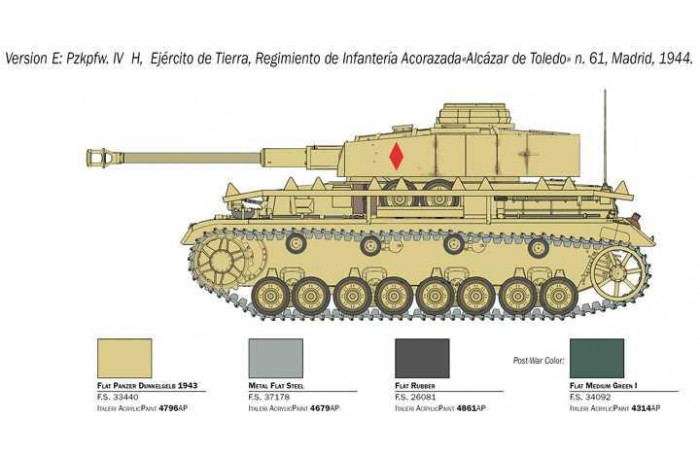 Model Kit tank 6578 - Pz. Kpfw. IV Ausf. H (1:35)