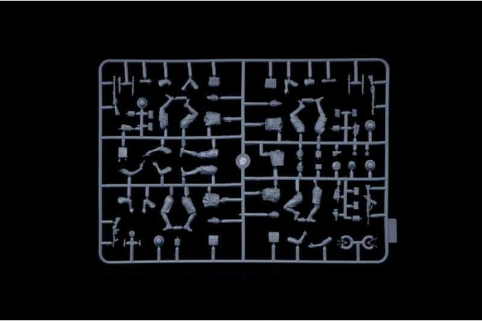 Model Kit military 6579 - Crusader Mk. II with 8th Army Infantry (1:35)