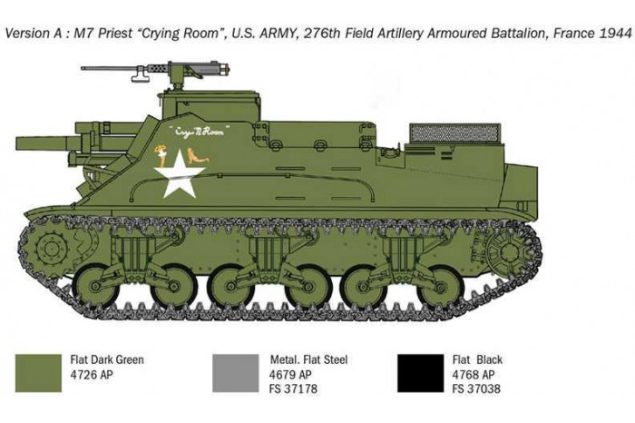 Model Kit tank 6580 - M7 Priest (1:35)