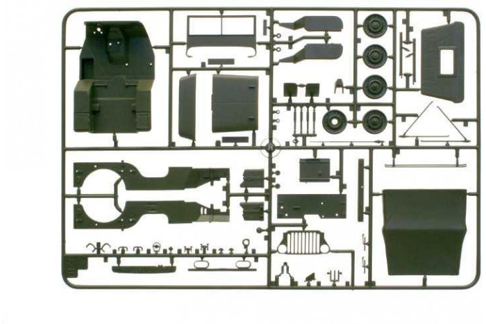 Model Kit auto 3635 - Willys Jeep MB (1:24)