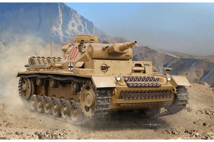 Model Kit military 6956 - Pz.Kpfw.III Ausf.N s.Pz.Abt.501 Tunisia 1942/43 (Neo Smart Kit) (1:35)