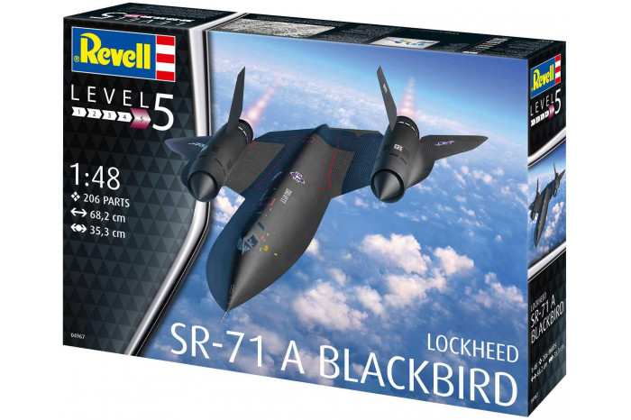 Plastic ModelKit letadlo 04967 - Lockheed SR-71 A Blackbird (1:48)