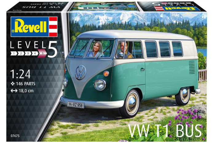 Plastic ModelKit auto 07675 - VW T1 Bus (1:24)