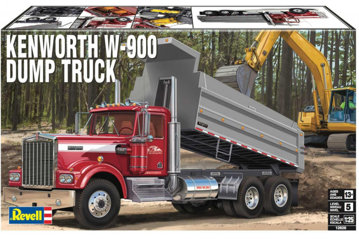 Plastic ModelKit MONOGRAM truck 2628 - Kenworth W-900 Dump Truck (1:25)