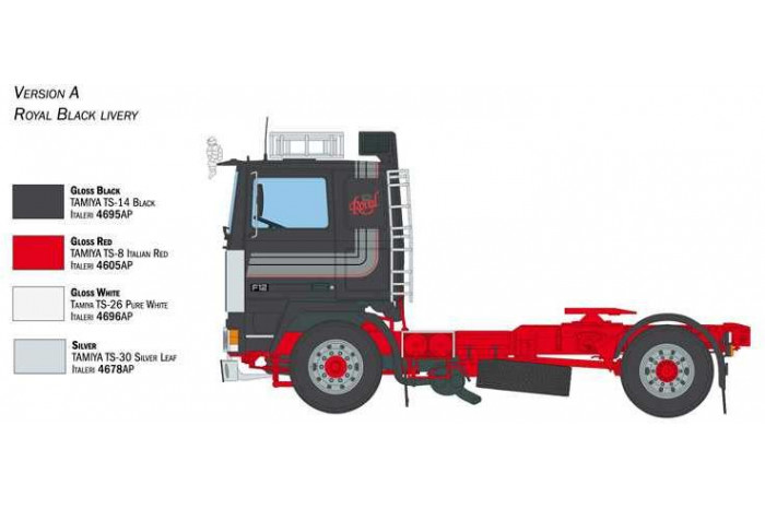 Model Kit truck 3957 - Volvo F-12 Intercooler (Low Roof) with accessories (1:24)