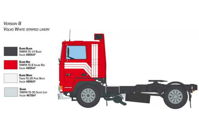 Model Kit truck 3957 - Volvo F-12 Intercooler (Low Roof) with accessories (1:24)