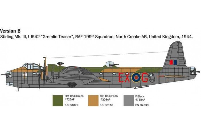 Model Kit letadlo 1462 - Stirling Mk.III (1:72)