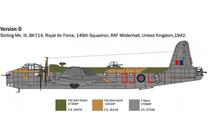 Model Kit letadlo 1462 - Stirling Mk.III (1:72)