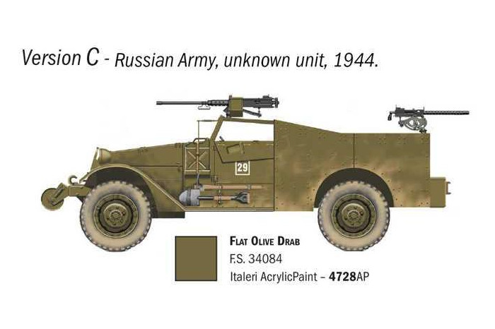 Model Kit military 7063 - M3A1 Scout Car (1:72)