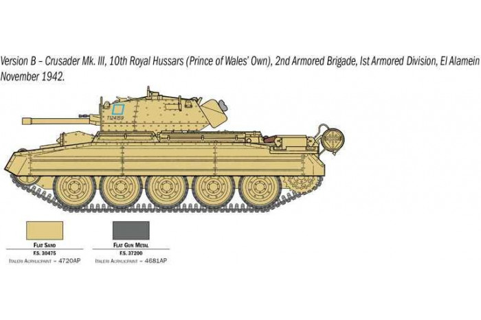 Model Kit military 6592 - Crusader Mk. II & British Tank Crew (1:35)