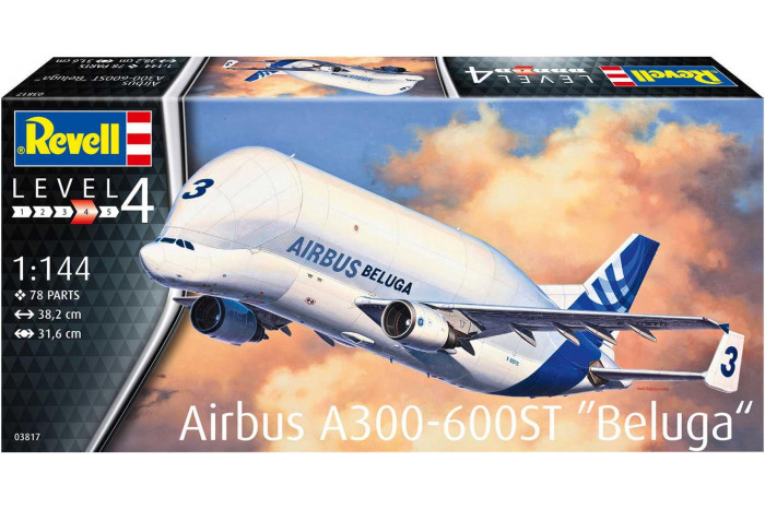 Plastic ModelKit letadlo 03817 - Airbus A300-600ST "Beluga" (1:144)