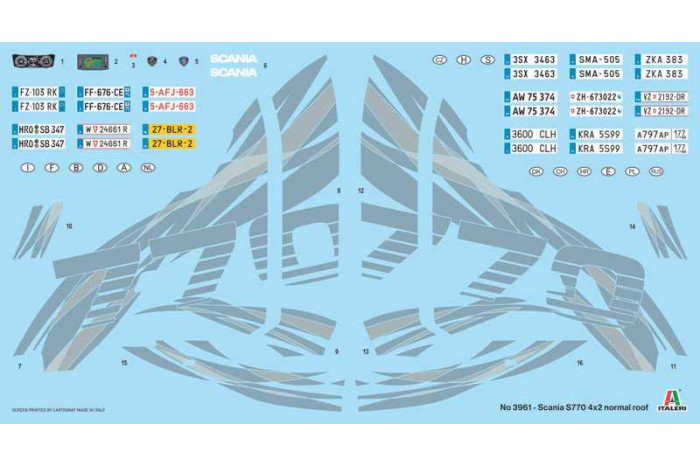 Model Kit truck 3961 - Scania 770 4x2 Normal Roof (1:24)