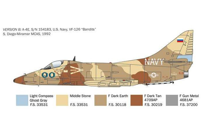 Model Kit letadlo 2826 - A-4 E/F/G Skyhawk (1:48)