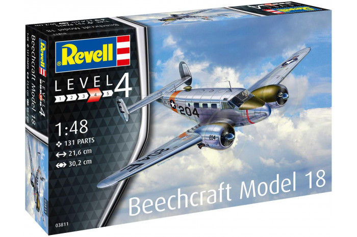 Plastic ModelKit letadlo 03811 - Beechcraft Model 18 (1:48)