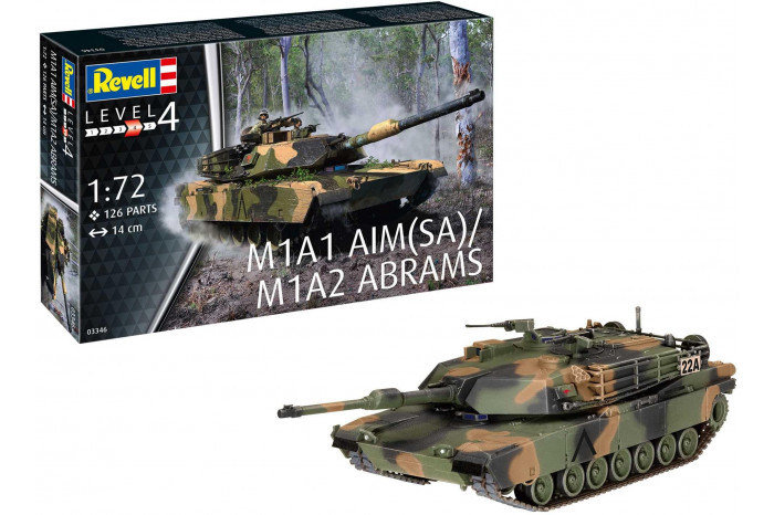Plastic ModelKit tank 03346 - M1A2 Abrams (1:72)