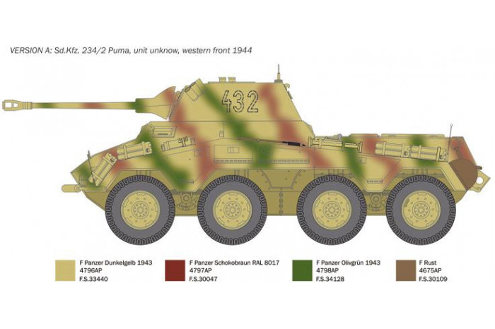 Model Kit military 6572 - Sd. Kfz.234/2 Puma (1:35)