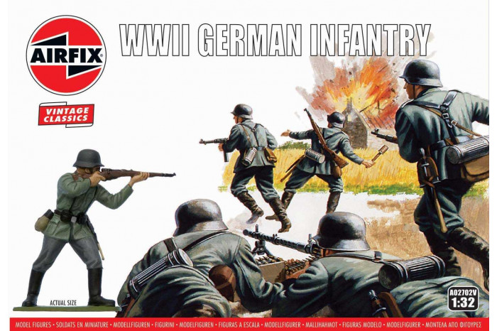 Classic Kit VINTAGE figurky A02702V - WIWII German Infantry (1:32)