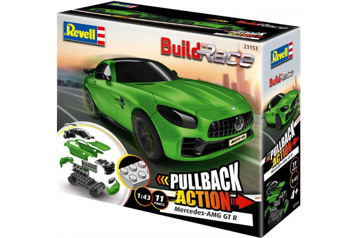 Build 'n Race auto 23153 - Mercedes-AMG GT R (zelený) (1:43)
