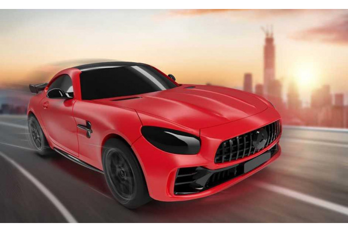 Build 'n Race auto 23154 - Mercedes-AMG GT R (červený) (1:43)