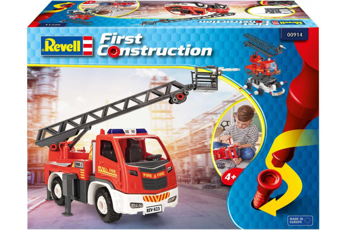 First Construction truck 00914 - Ladder Fire Truck (1:20)