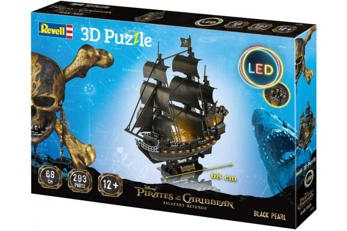 3D Puzzle REVELL 00155 - Black Pearl (LED Edition)