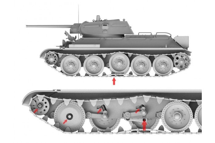 T-34E (mit Zusatzpanzerung) / T-34-76 2in1 (1:35) - 009