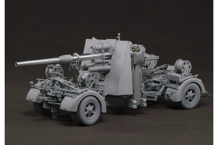 German 88mm Gun flak36 W/6 anti-aircraft artillery crew members (1:35) - 013