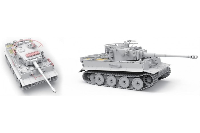 IJA Tiger I w/Resin Tank Commander (1:35) - 023