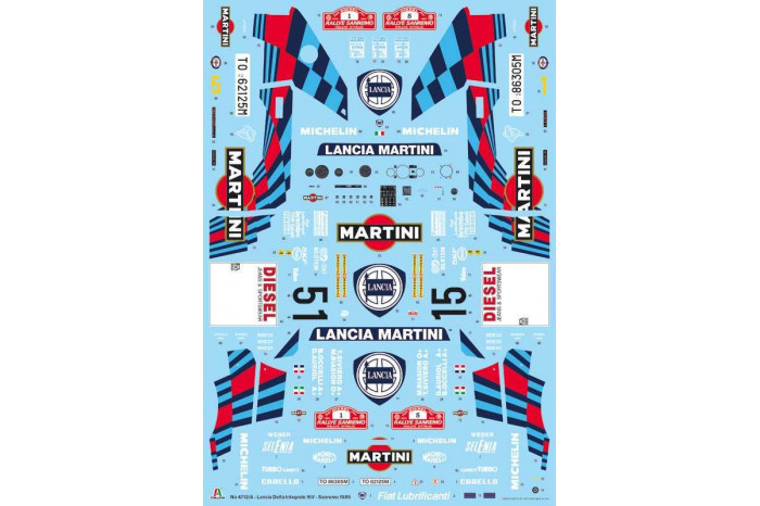Model Kit auto 4712 - Lancia Delta HF Integrale Sanremo 1989 (1:12)