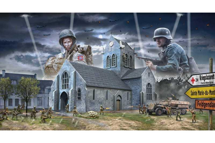 Model Kit diorama 6199 - Battle of Normandy: Saint-Mere-Église 6 June 1944 (1:72)