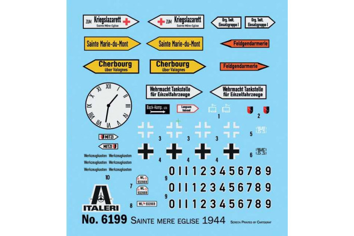Model Kit diorama 6199 - Battle of Normandy: Saint-Mere-Église 6 June 1944 (1:72)
