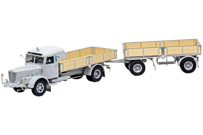 Gift-Set auto 07580 - Büssing 8000 S 13 with Trailer "Platinum Edition" (1:24)